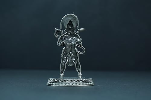 Image 4 of Dista Silvers Antique Hanuman Idol Standing 40.51G