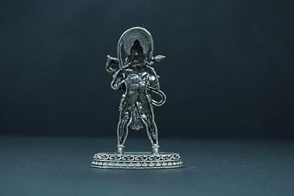 Image 4 of Dista Silvers Antique Hanuman Idol Standing 40.51G