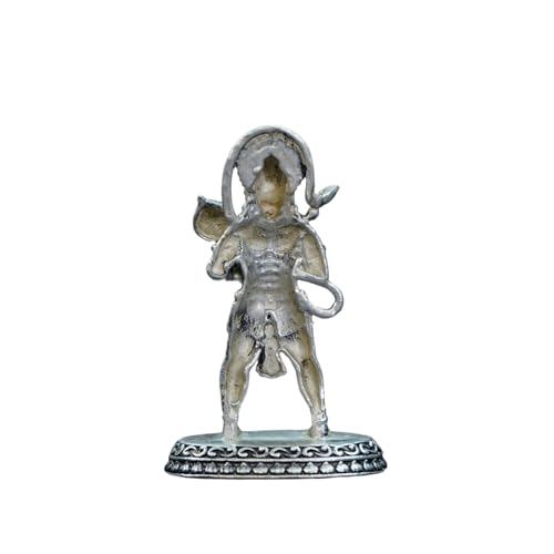 Image 2 of Dista Silvers Antique Hanuman Idol Standing 15.71G