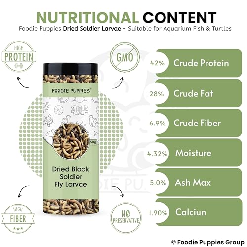 Image 5 of Foodie Puppies Dried Black Soldier Fly Larvae Fish Food