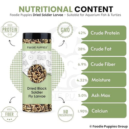 Image 5 of Foodie Puppies Dried Black Soldier Fly Larvae Fish Food
