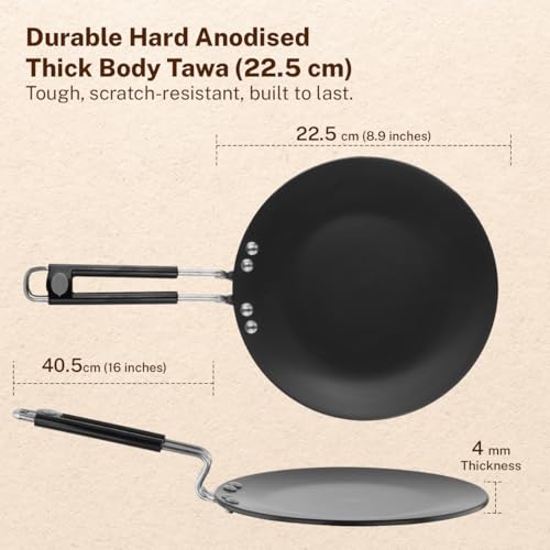 Image 4 of Prestige Hard Anodised Roti Tawa 22.5 cm