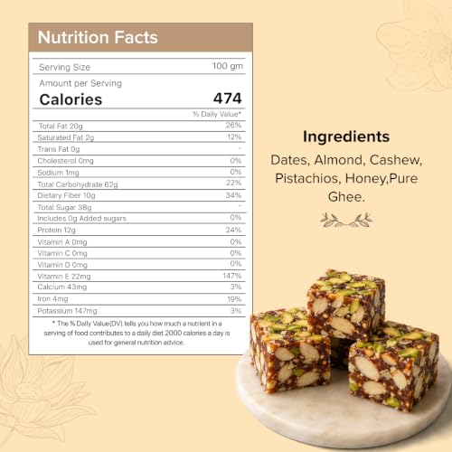 Image 2 of THELOFFY Dates Delight Premium Dates & Dry Fruit Sweet 500 GM