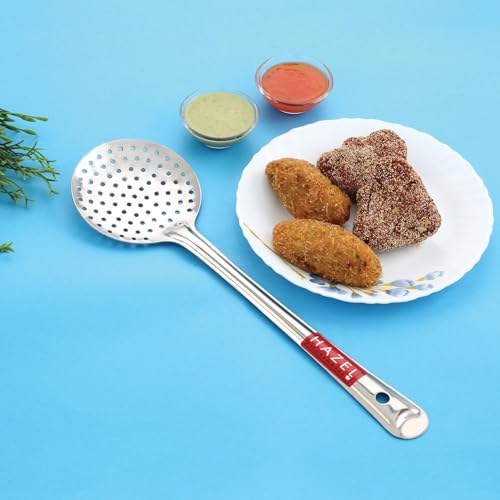 Image 7 of HAZEL Stainless Steel Puri Frying Strainer Jhara