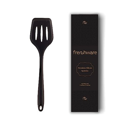 Image 2 of Black / Pack of 1 for the product Frenchware Non-Stick Silicone Spatula Set