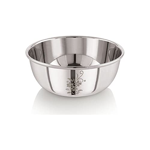 Image 1 of Default Title for the product neelam Stainless Steel 5, 22 Gauge Laser Etching Vati 150 ml