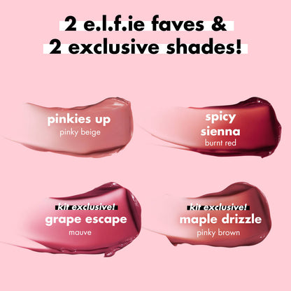 Image 3 of e.l.f. Cosmetics Glossy Lip Stain Shades 4 Days Kit