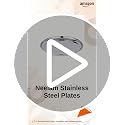 Image 2 of neelam Stainless Steel Buffet Plate Set of 12 17.5 cm