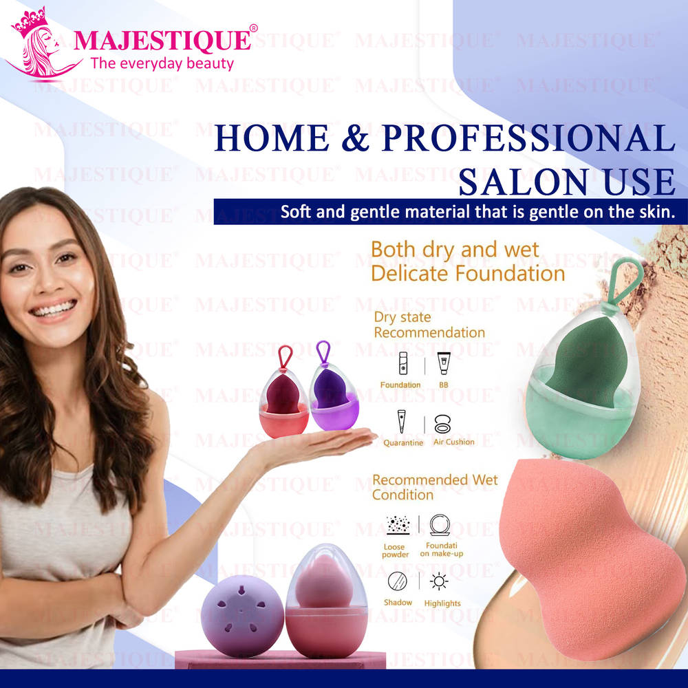 Image 5 of Majestique Beauty Blender Sponge With Holder Case