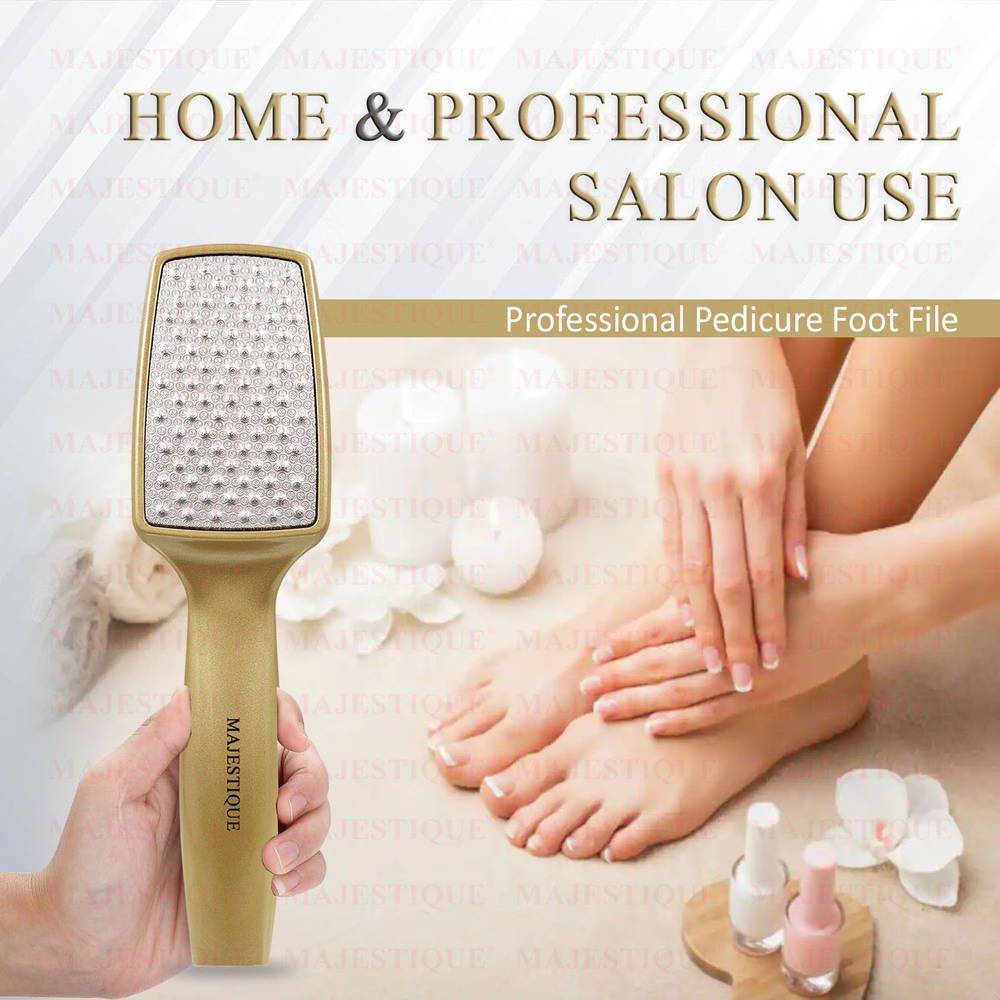 Image 5 of Majestique Professional Foot File - Laser-Cut Steel, Safe Dead Skin Remover - Color May Vary