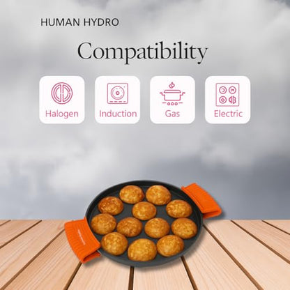 Image 5 of Human Hydro Pre-Seasoned Cast Iron Paniyaram Pan