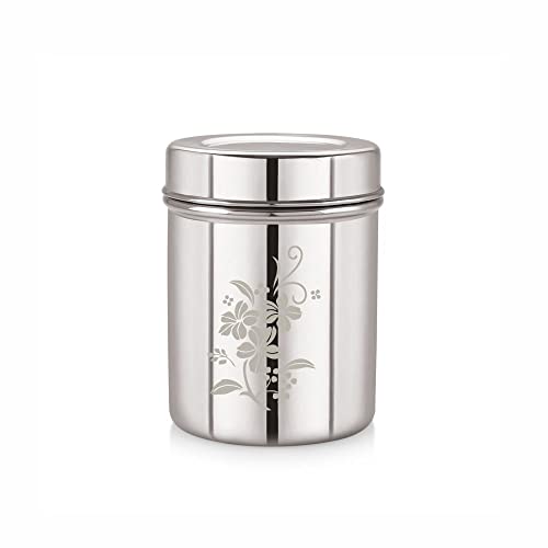 Image 1 of Default Title for the product neelam Stainless Steel 10 (22G) Lazer Etching Deep Dabba 1000 ml