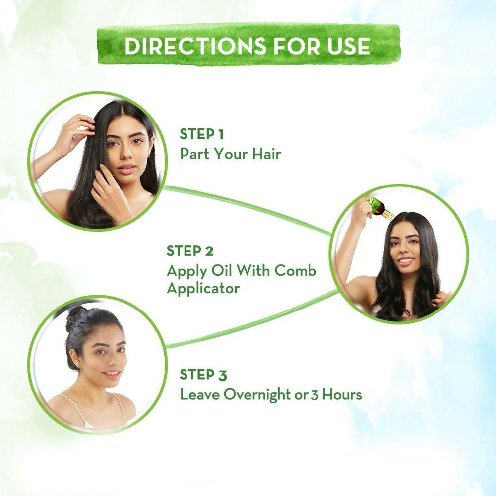 Image 5 of Wildera Bringha Ayurvedic Hair Oil, Hair Fall Control and Hair Growth with Bringharaj Oil
