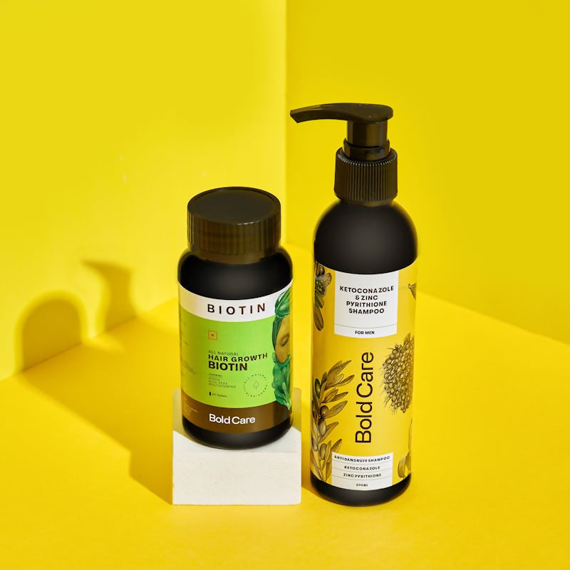 Image 1 of Bold Care Anti-dandruff Shampoo + Biotin Supplements Combo