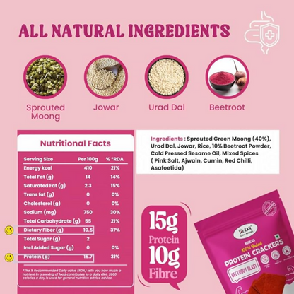 Image 2 of NIHKAN Beetroot Protein Thin Crackers