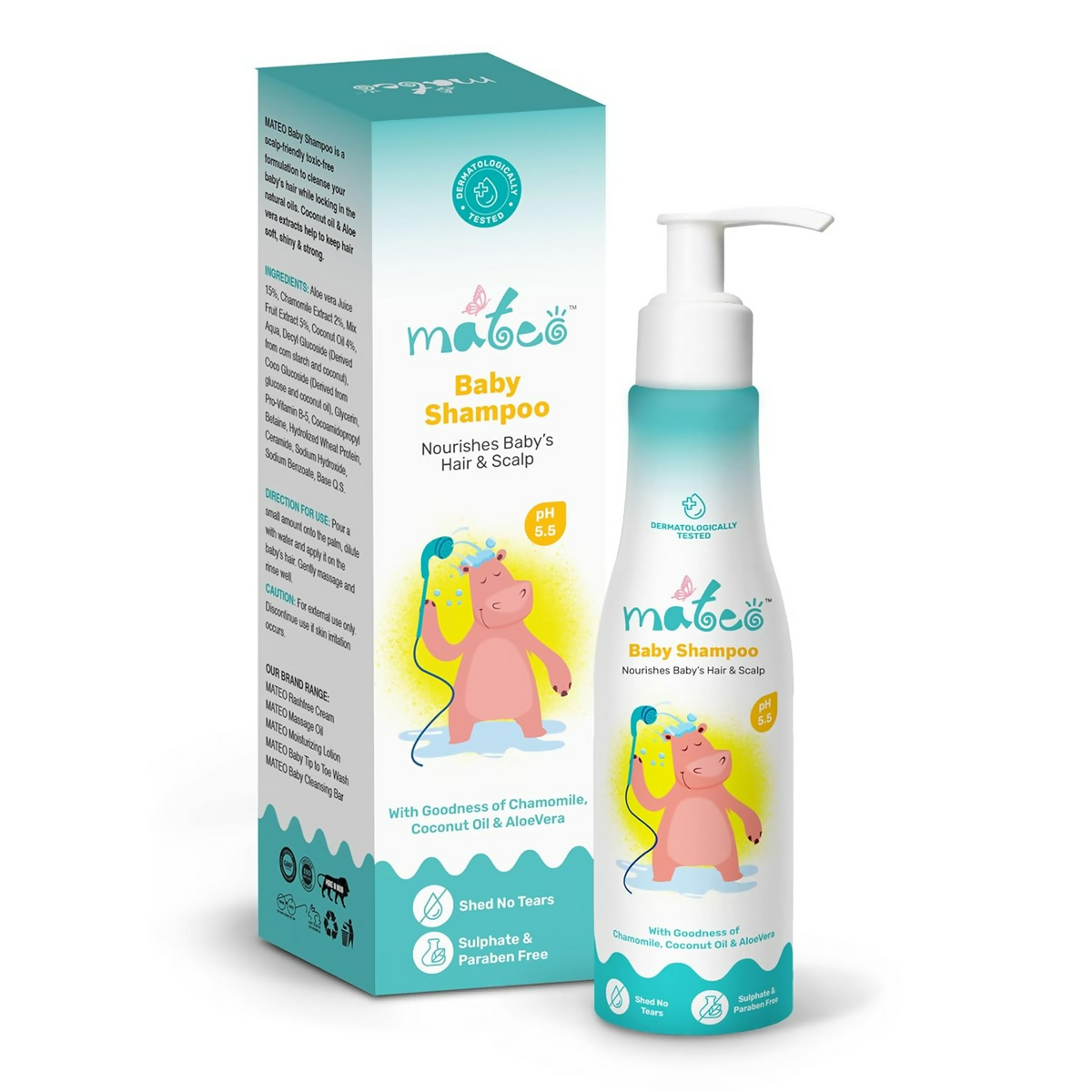 Image 1 of Mateo Baby Shampoo Nourishes Baby’S Hair And Scalp