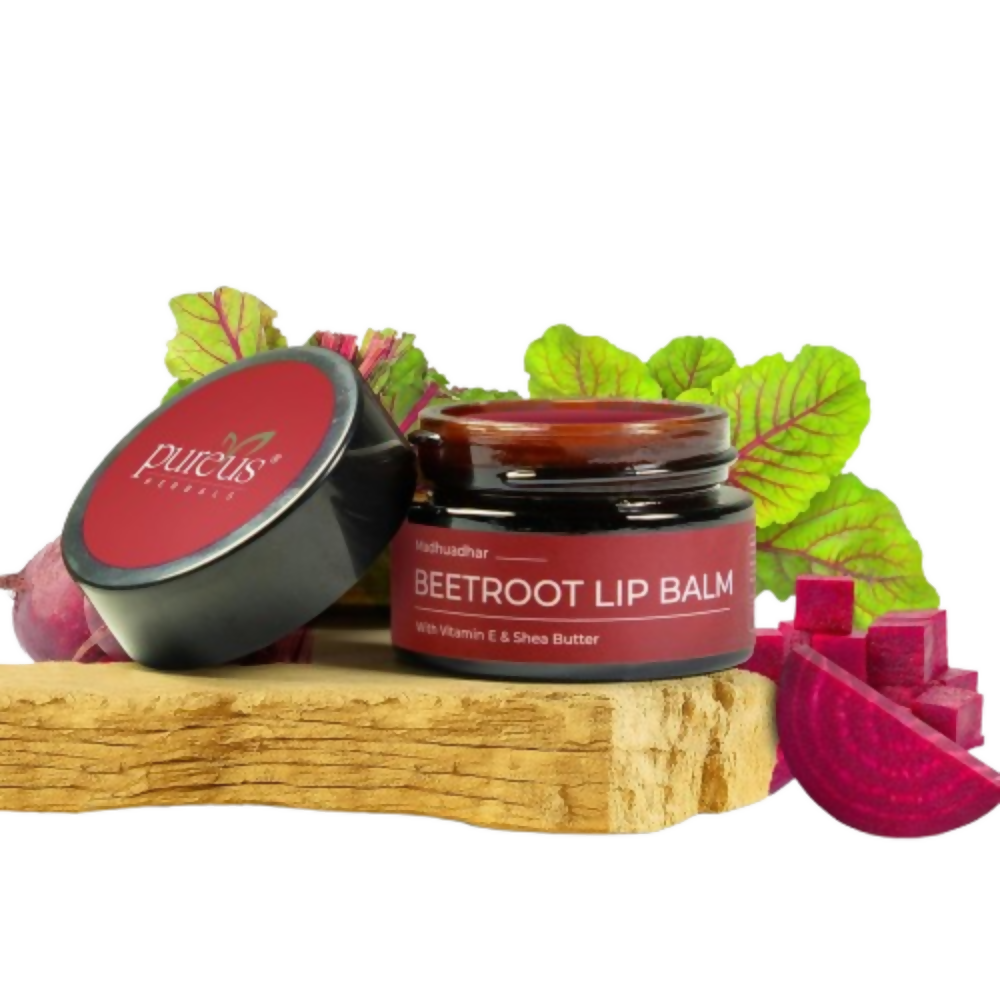 Image 1 of 15 gm / Pack of 1 for the product Pureus Herbals Madhuadhar Beetroot Lip Balm