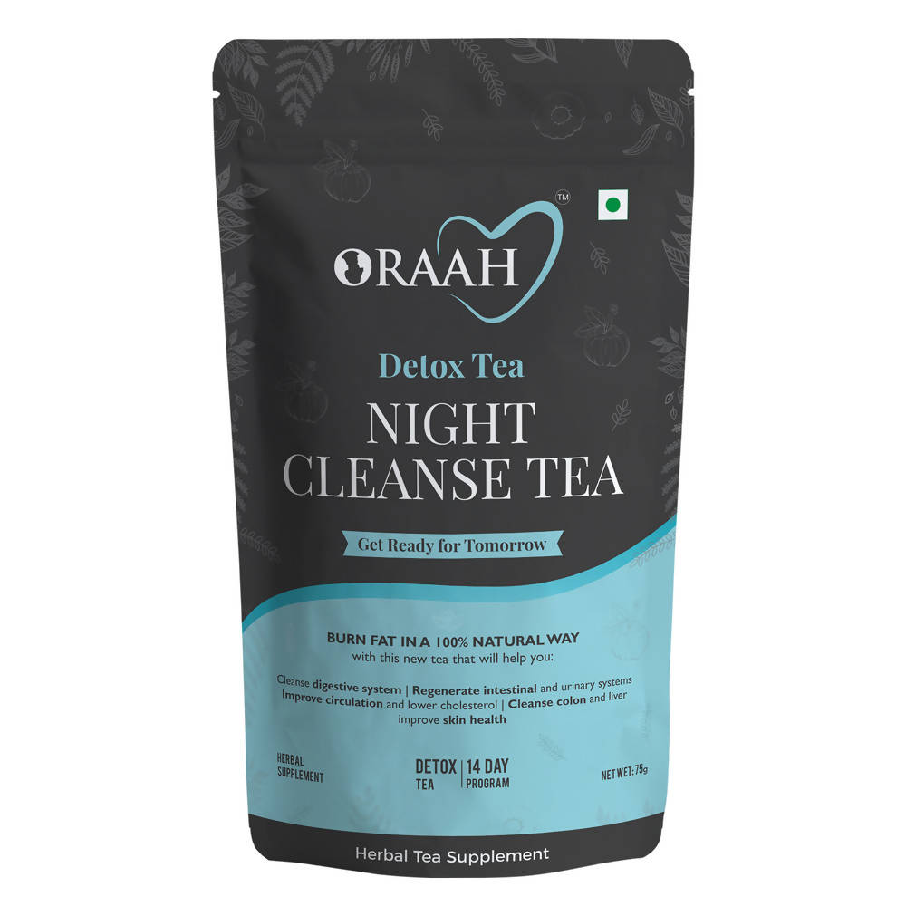 Image 1 of Pack of 1 / 75 gm for the product Oraah Night Detox Cleanse Tea