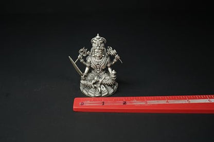 Image 2 of Dista Silvers Sri Mavullamma Devi Antique Idol 110grams