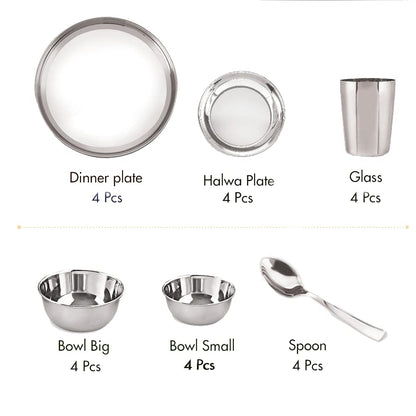 Image 11 of neelam Stainless Steel Dinner Set