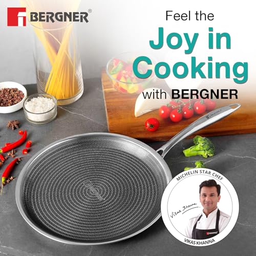 Image 4 of BERGNER Hi-Tech Giro Triply Stainless Steel Dosa Tawa