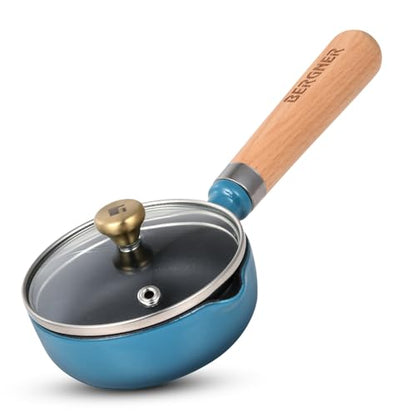 Image 3 of BERGNER Excalibur Lightweight Cast Iron Tadka Pan with Lid 12cm