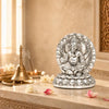 Image 1 of Default Title for the product Elaris 999 Pure Silver Plated Ganesha Idol with Decorative Arch Showpiece 2.17 Inch, Silver Plated