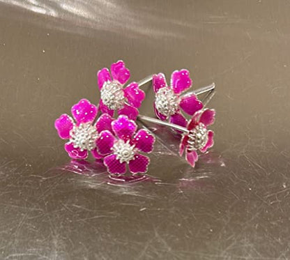 Image 1 of Default Title for the product Dista Silvers Pink Colour Flowers 10g Pack of 5