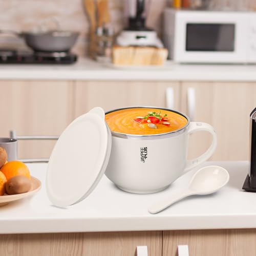 Image 3 of Jaypee Plus Stainless Steel Soup Bowl with Lid & Spoon Holder 700 ml