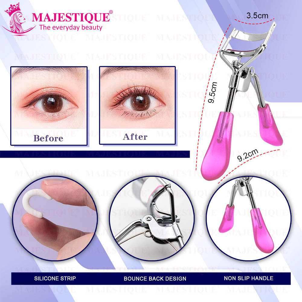 Image 2 of Majestique Silicone Eyelash Curler For Dramatic Long Lasting Seamless Curls
