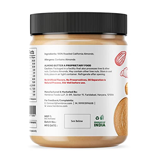 Image 2 of Zucchero 100% Almond Butter, Crunchy, 400g