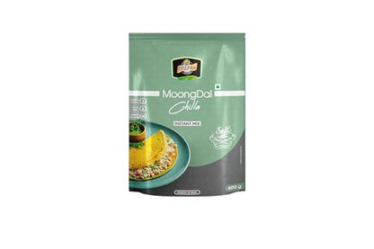 Image 1 of 400 gm / Pack of 1 for the product Deepak Moong Dal Chilla Instant Mix | High Protein Healthy Breakfast | Quick & Easy To Prepare | Soft & Delicious Chilla Mix