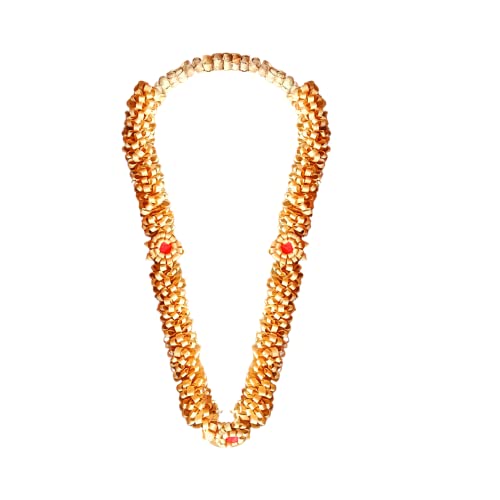 Image 1 of Default Title for the product Sandalwood Garland- Chandan Scented Photo Frame Mala- Natural Chandan Mala - Chandana Mala - Sandalwood Mala Garland (34 inches)