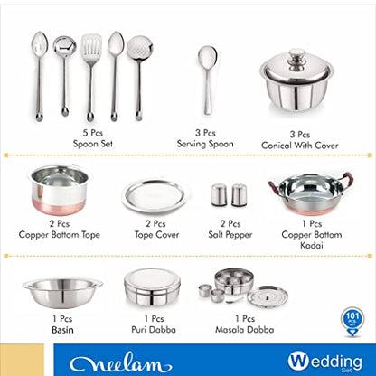 Image 11 of neelam Stainless Steel Dinner Set