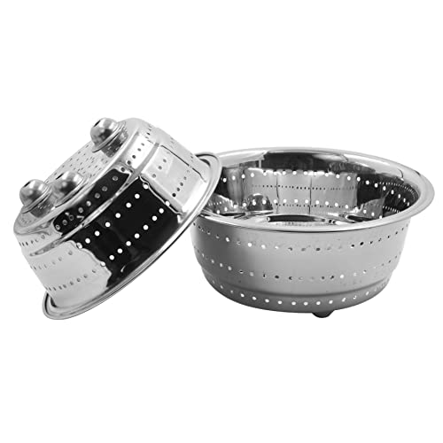 Image 3 of Spillbox Stainless Steel Colander | Strainer | Sieve Combo of 2 Sizes
