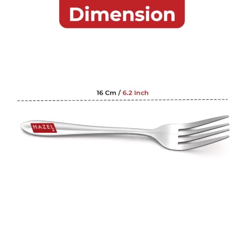 Image 4 of HAZEL Stainless Steel Fork Set of 6 16cm