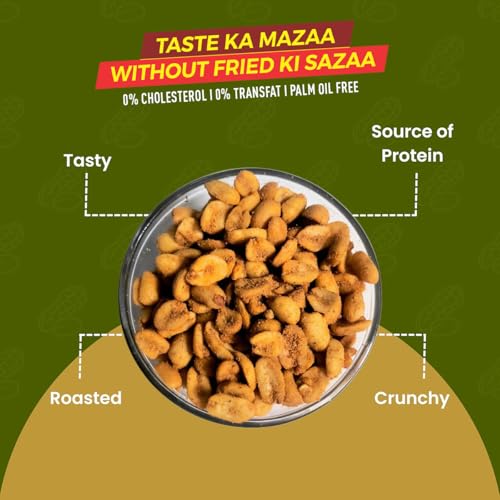 Image 6 of Roasty Tasty Peri Peri Flavour Roasted Peanuts Pack Of 2 (150G Each)
