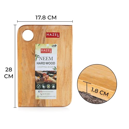 Image 3 of HAZEL Wooden Chopping Board 11 Inch × 7 Inch