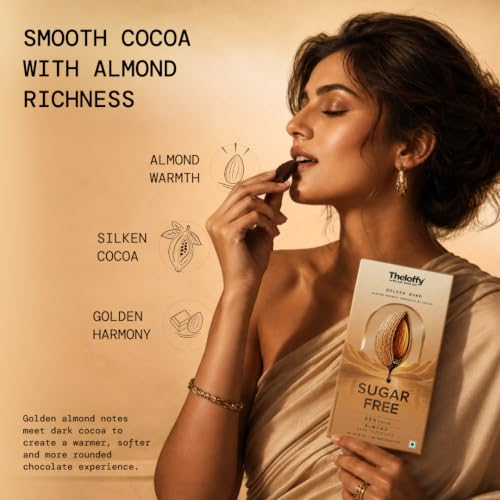 Image 5 of THELOFFY Sugar Free Almond 55% Cocoa Dark Chocolate - 100 g
