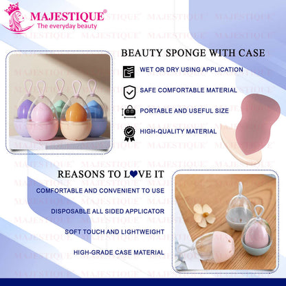 Image 4 of Majestique Beauty Blender Sponge With Holder Case