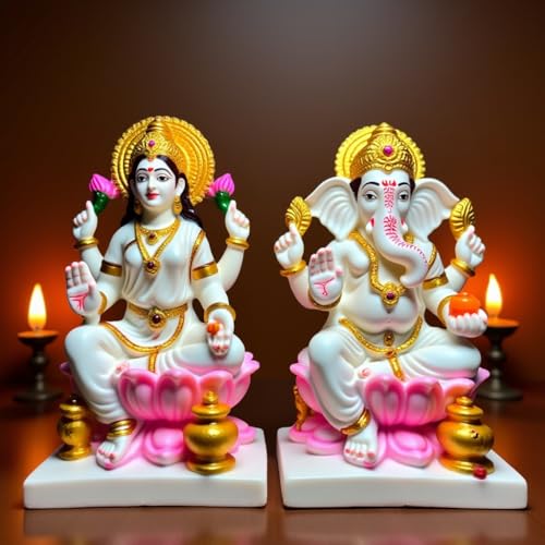 Image 8 of UNOVATE Laxmi Ganesh Idol Pair