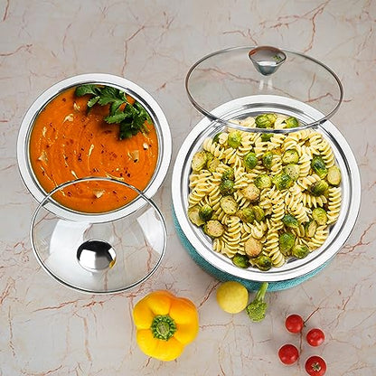 Image 14 of Sumeet Stainless Steel Casserole with Glass Lid