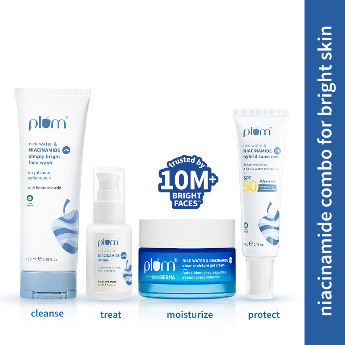 Image 1 of combo / Pack of 1 for the product Plum Besteller Niacinamide CSMS Combo for Bright & Non-Oily Hydration