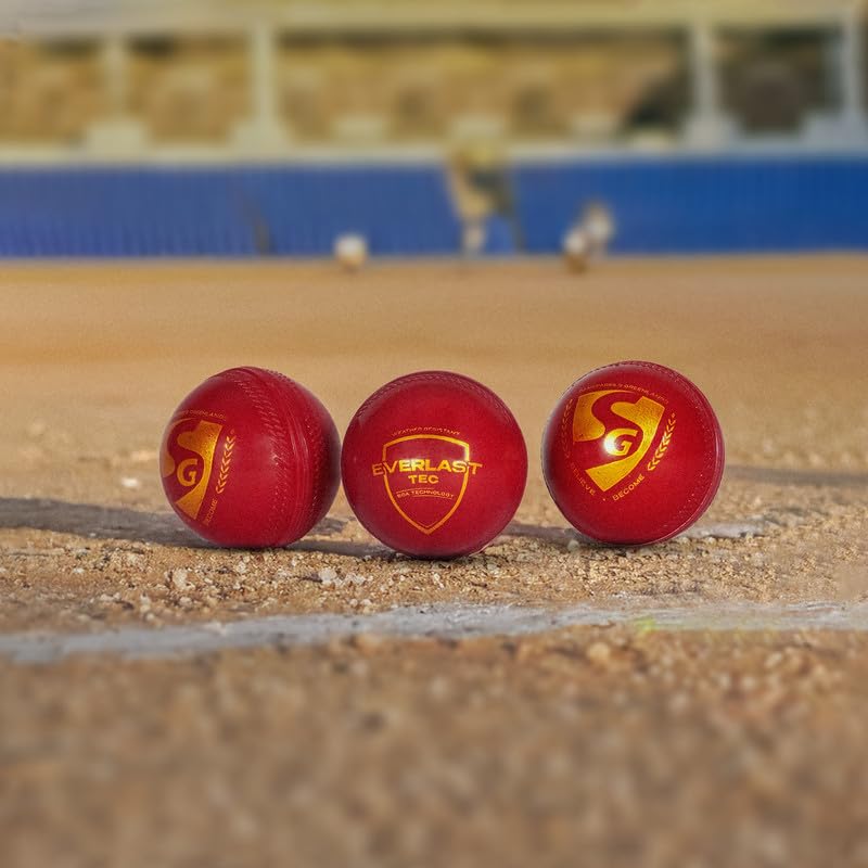 Image 5 of SG Everlast Tec Synthetic Cricket Ball (Pack of 3)