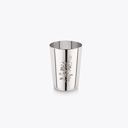Image 2 of neelam Stainless Steel 7 22G Laser Etching Glass 300 ml