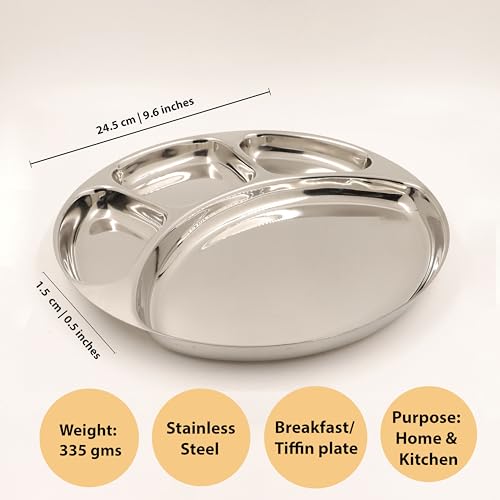Image 22 of Spillbox Stainless Steel Tiffin Plate