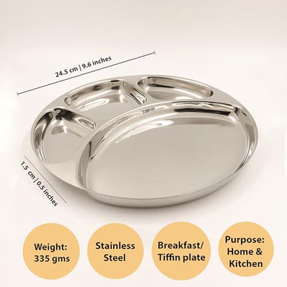 Image 22 of Spillbox Stainless Steel Tiffin Plate