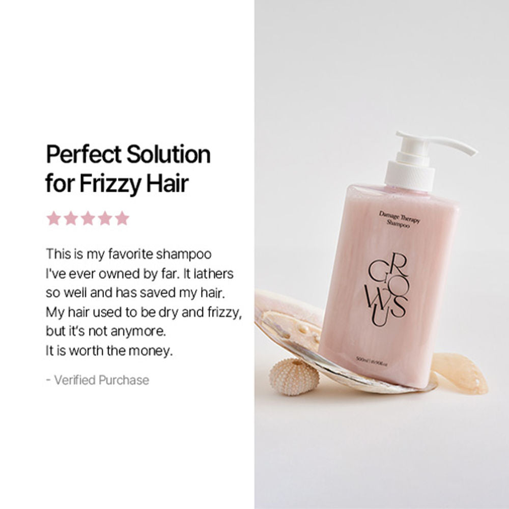 Image 5 of Growus Damage Therapy Shampoo EX Gentle Cleansing, Damage Repair & Moisture Balance