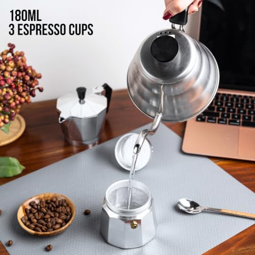 Image 6 of Sipologie Roma Moka Pot Espresso Maker, 180ml