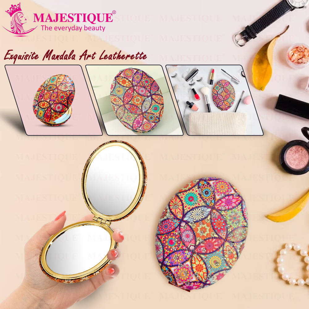 Image 3 of Majestique Shimmer Oval Magnifying Mirror